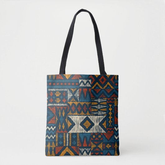 Kitengue Ankara chitenge Pattern Africa トートバッグ (正面)