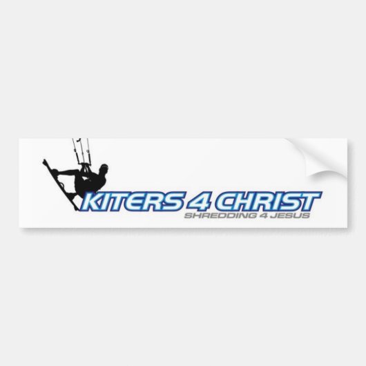 Kiters4Christ バンパーステッカー (正面)