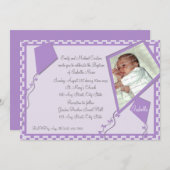 Kites写真/バプテスマ 招待状 (正面/裏面)