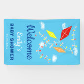 Kites in the Sky Boy Baby Showerパーティー 横断幕 (横)