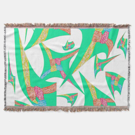 Kites of Connection Throw Blanket スローブランケット (正面)