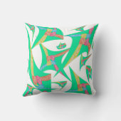 Kites of Connection Throw Pillow, 16"x16" クッション (裏面)