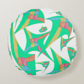 Kites of Connection Throw Pillow, Round Pillow ラウンドクッション (裏面)