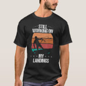 Kitesurfer Working on my Landings Kiteboarder Vint Tシャツ (正面)
