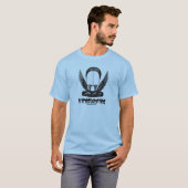 Kitesurfingのペンインクスケッチの芸術のTシャツ Tシャツ (正面フル)