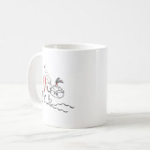 Kitesurfingの人形 コーヒーマグカップ (正面左)