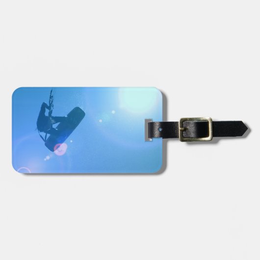 Kitesurfingの空気荷物のラベル ラゲッジタグ (正面横)
