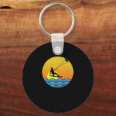 Kitesurfing Sonnenuntergang キーホルダー (正面)