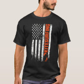 Kitesurfing us flag kiteboard essential kite sport tシャツ (正面)