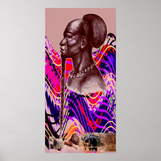 Kitete, Kikongo Bantuチーフアフリカ–1800年代 ポスター (正面)