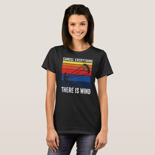 Kithsurfing Cancel Everything There Wind Kitebo Tシャツ (正面フル)