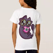 KitKat Loves You - アラスカ・キャットカフェ Tシャツ (裏面)