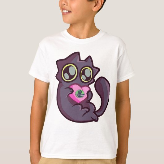 KitKat Loves You - アラスカ・キャットカフェ Tシャツ (正面)