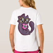 KitKat Loves You - アラスカ・キャットカフェ Tシャツ (裏面)