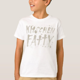 KItschen脂肪の脂肪のロゴ、子供のTシャツ Tシャツ
