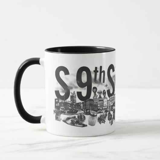 Kitschen Fatty S 9th St Mug Slick Black マグカップ (左)