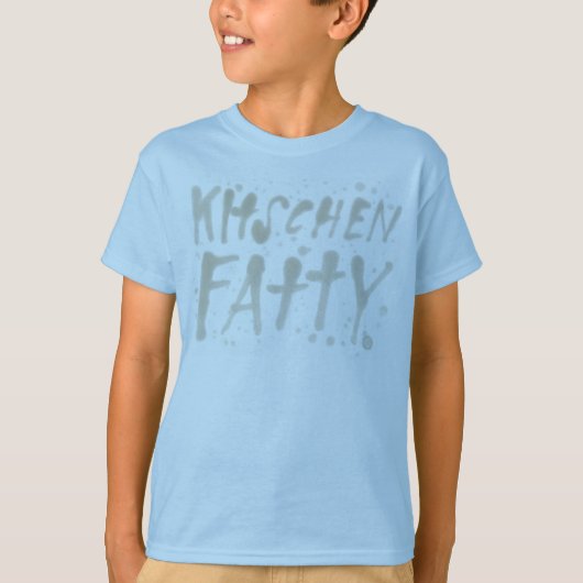 KItschen Fotuphe GleasyロゴキッドのTシャツLt Blue Tシャツ (正面)