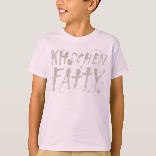 KItschen Fotuphe GleasyロゴキッドのTシャツLt Pink Tシャツ (正面)