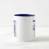 Kitschen Fotuphy Kitschen脂肪のロゴMug Mug Blue マグカップ (中央)