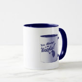 Kitschen Fotuphy Kitschen脂肪のロゴMug Mug Blue マグカップ (正面右)