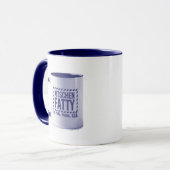 Kitschen Fotuphy Kitschen脂肪のロゴMug Mug Blue マグカップ (正面左)
