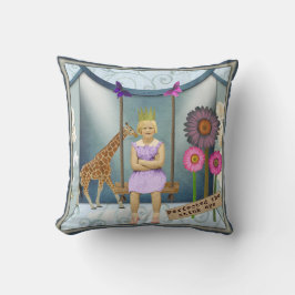 Kitschyヴィンテージキッド変更アートコラージュ クッション