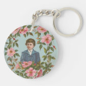 Kitschy Antique German Valentine's Card, 1884 キーホルダー (裏面)