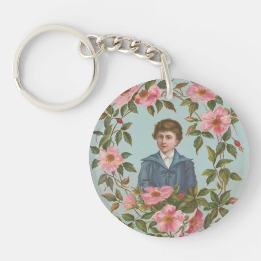 Kitschy Antique German Valentine's Card, 1884 キーホルダー (正面)