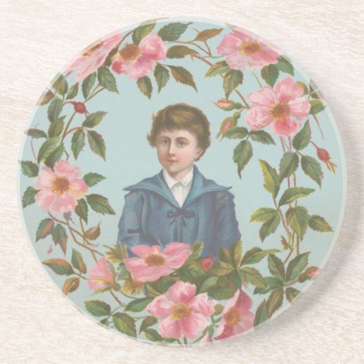 Kitschy Antique German Valentine's Card, 1884 コースター (正面)