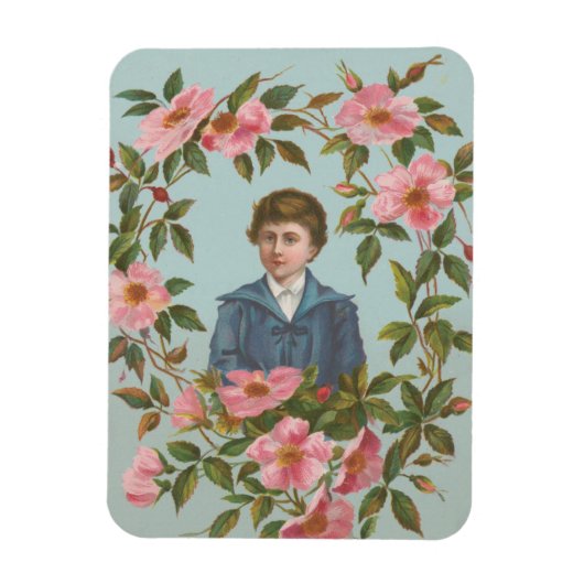 Kitschy Antique German Valentine's Card, 1884 マグネット (縦)