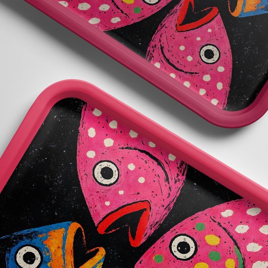 Kitschy Fish PosterまたはDecopage紙 ポスター