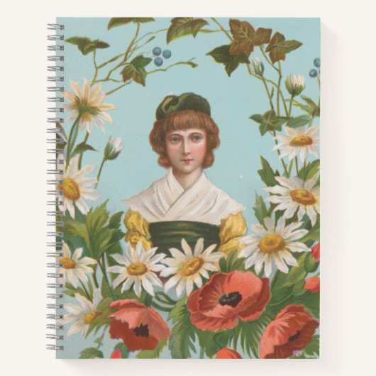 Kitschy Retro German Valentine's Card, 1884 ノートブック (正面)