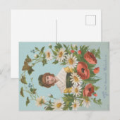 Kitschy Retro German Valentine's Card, 1884 ポストカード (正面/裏面)