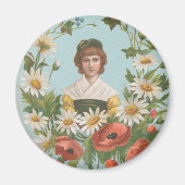 Kitschy Retro German Valentine's Card, 1884 マグネット (正面)