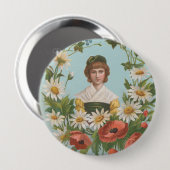 Kitschy Retro German Valentine's Card, 1884 缶バッジ (正面&裏面)