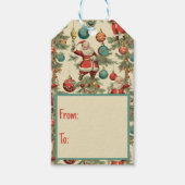 Kitschy Santa and Ornaments  ギフトタグ (正面)