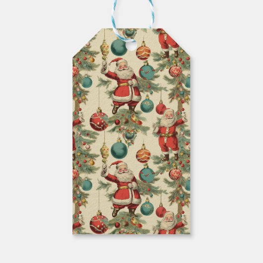 Kitschy Santa and Ornaments  ギフトタグ (裏面)