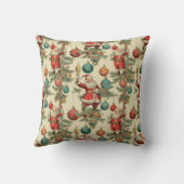 Kitschy Santa and Ornaments クッション (裏面)