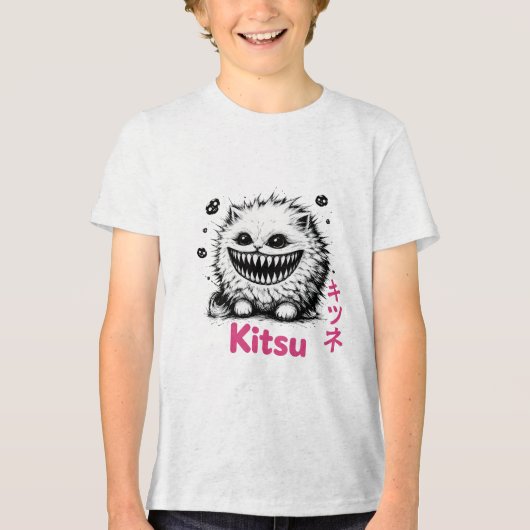 Kitsu - Soft Cat Energy トライブレンドＴシャツ (正面)