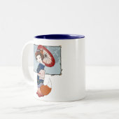 Kitsuneの芸者のマグ ツートーンマグカップ (正面左)