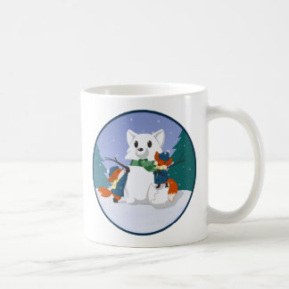 Kitsuneの雪日のマグ コーヒーマグカップ