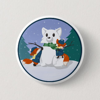 Kitsuneの雪日ボタン 缶バッジ
