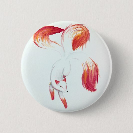 Kitsune 缶バッジ (正面)