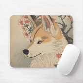 Kitsune & cherry blossom マウスパッド (マウス)