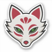 Kitsune Fox Mask シール (正面)