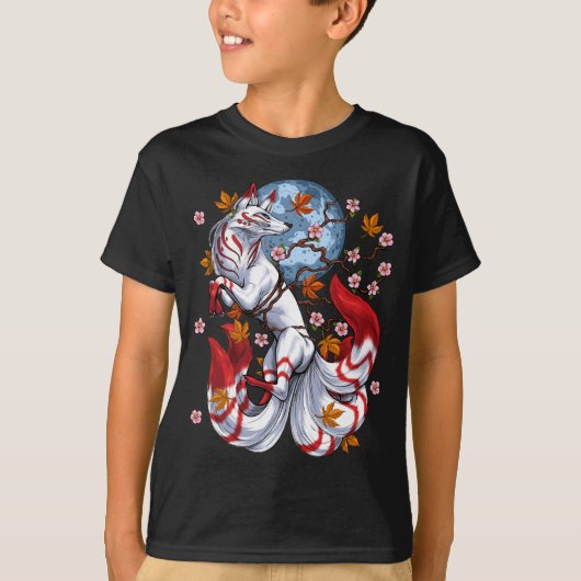 Kitsune Japanese Fox Tシャツ (正面)
