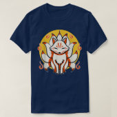 Kitsune Japanese Kami Inari Fox protector Tempel S Tシャツ (デザイン正面)