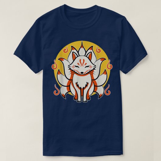 Kitsune Japanese Kami Inari Fox protector Tempel S Tシャツ (デザイン正面)
