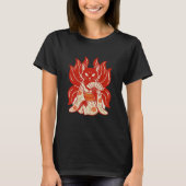 Kitsune Majesty: Nine Tails in Kimono Tシャツ (正面)