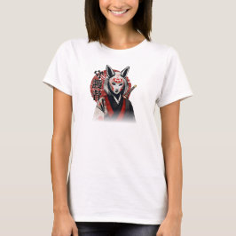 Kitsune Samurai Guardian – Japanese Fox Warrior Tシャツ